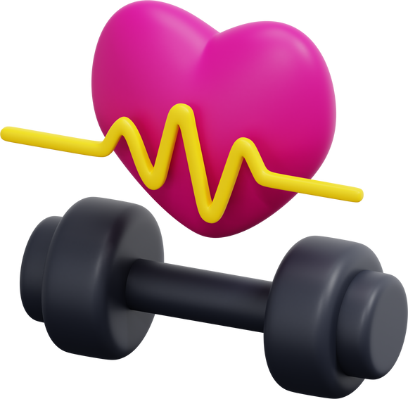 fitness gym 3d render icon illustration